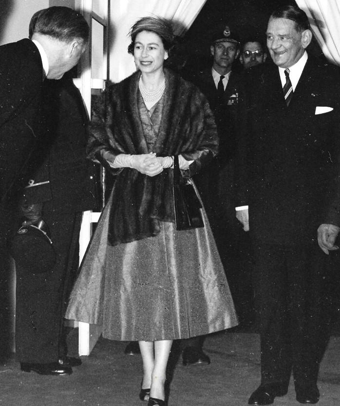 Visite elisabeth ii 1958